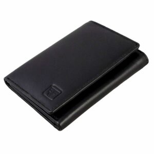 Fashion Freak Leather Tri FOLD BLACK MEN'S Wallet