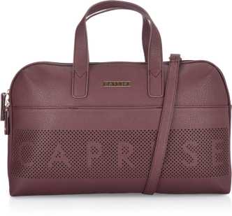 Caprese-Women-Navy-Blue-&-Brown-Striped-Backpack