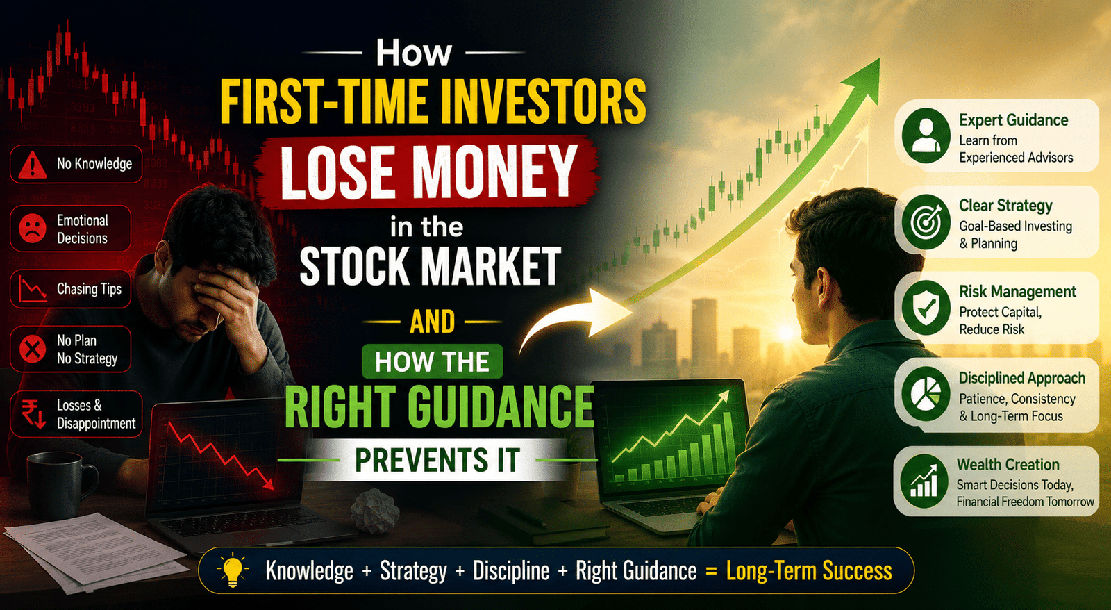 How First-Time Investors Lose Money in the Stock Market? 1 Investment Advisor Chandigarh