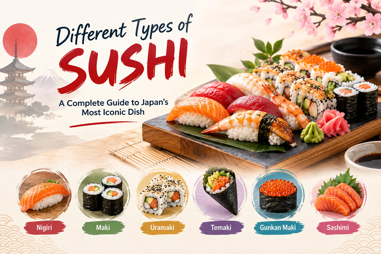 Different Types of Sushi: A Complete Guide to Japan's Most Iconic Dish 1 different type of sushi